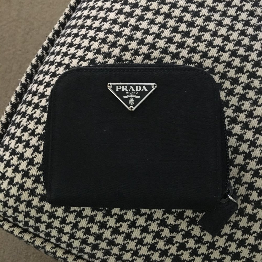 Prada Nylon Black Small Wallet